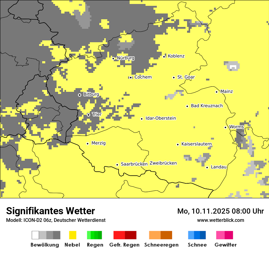 Modellkarten Signifikantes Wetter