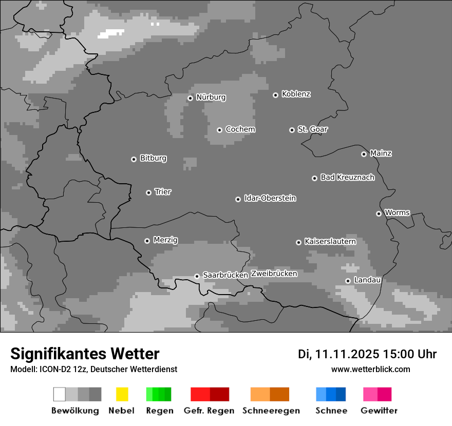 Modellkarten Signifikantes Wetter
