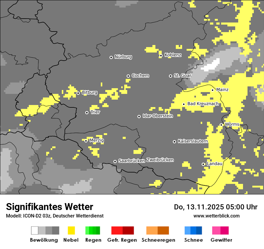 Modellkarten Signifikantes Wetter