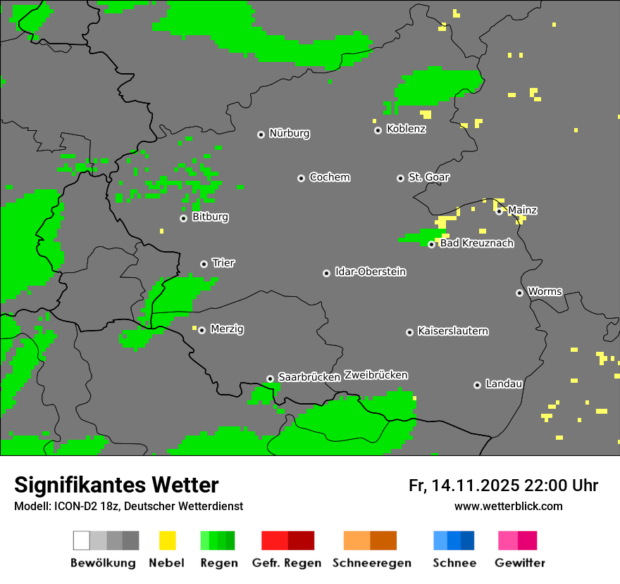 Modellkarten Signifikantes Wetter