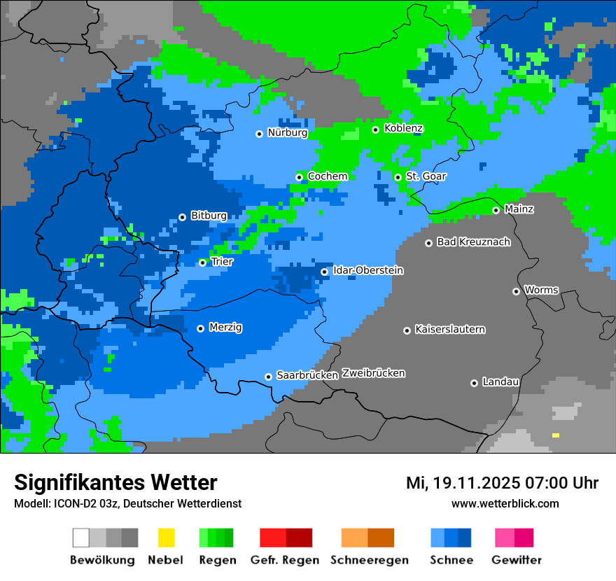 Modellkarten Signifikantes Wetter