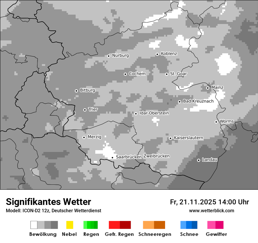Modellkarten Signifikantes Wetter