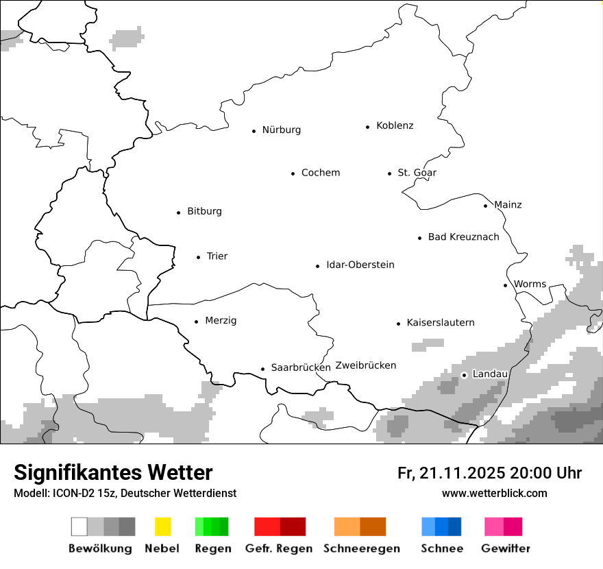 Modellkarten Signifikantes Wetter