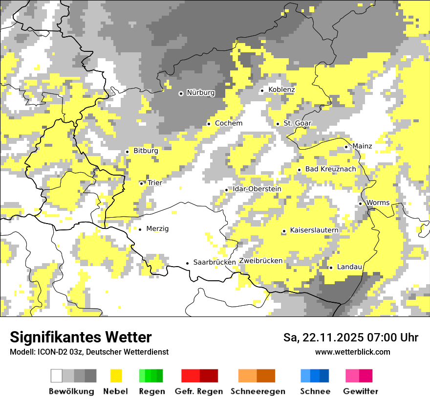 Modellkarten Signifikantes Wetter