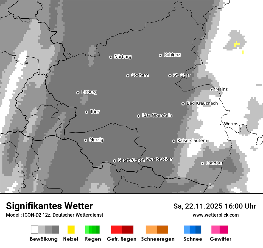Modellkarten Signifikantes Wetter