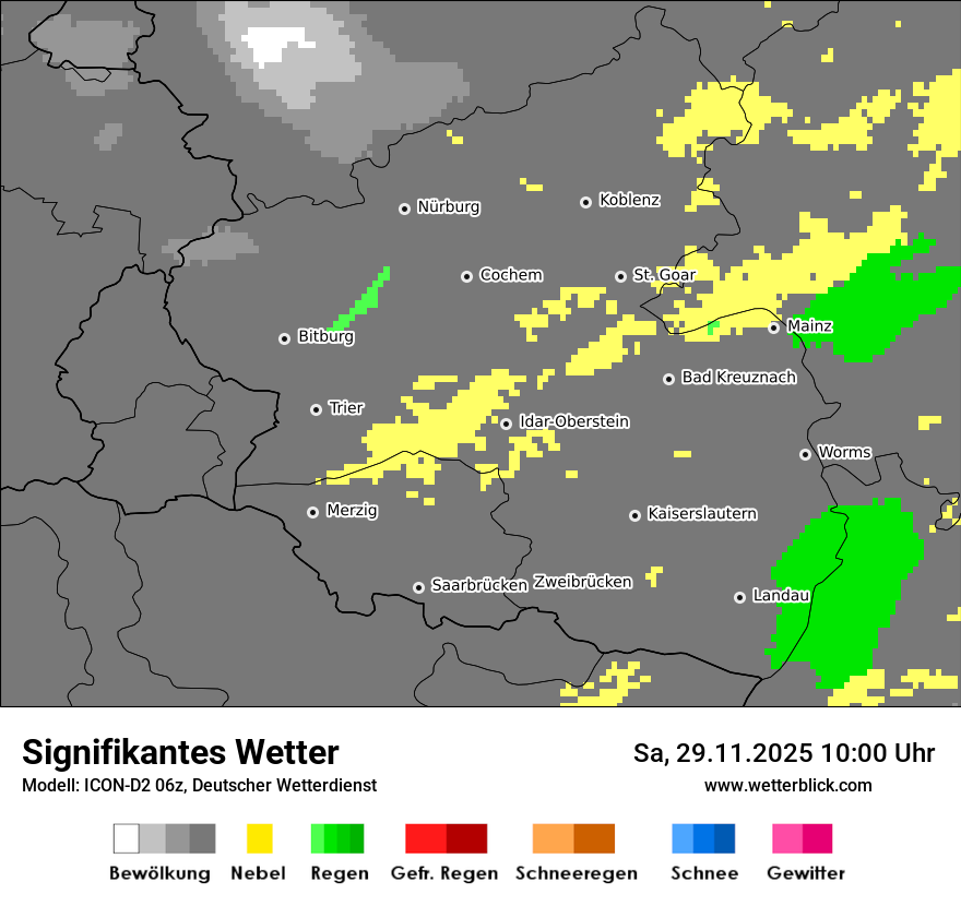 Modellkarten Signifikantes Wetter