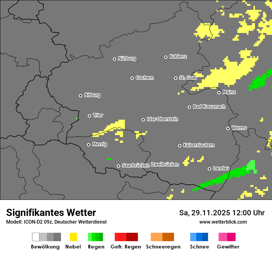 Modellkarten Signifikantes Wetter
