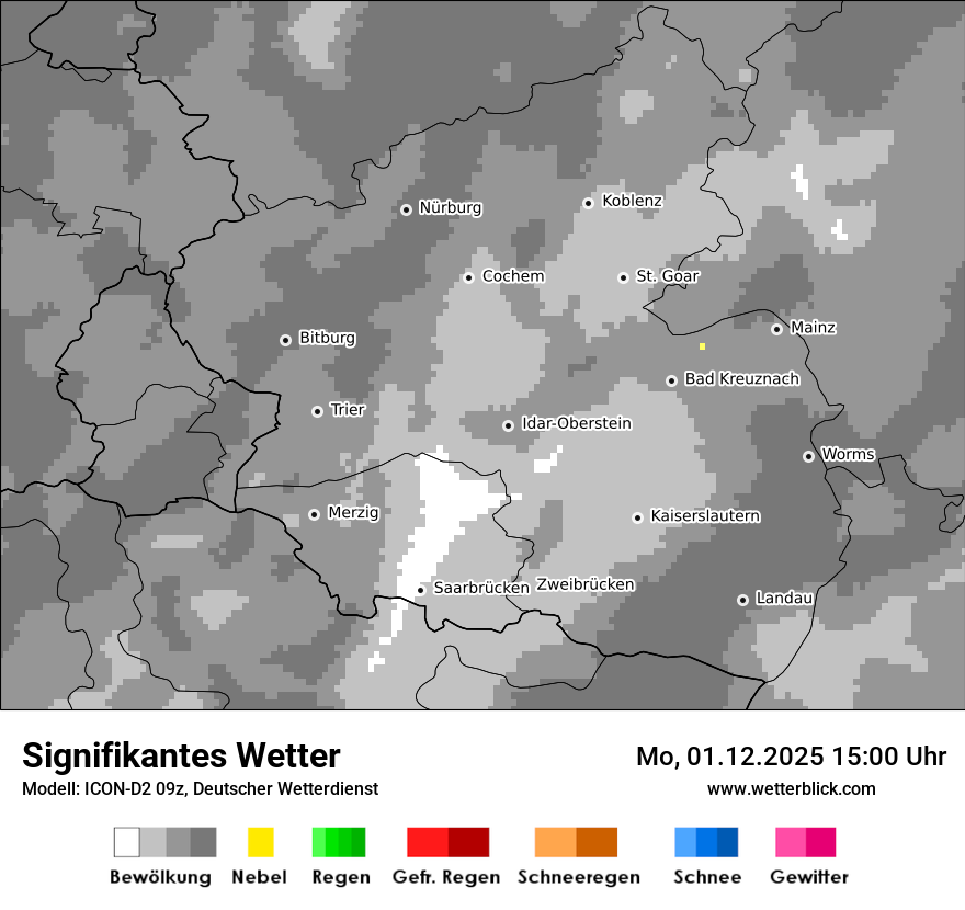 Modellkarten Signifikantes Wetter