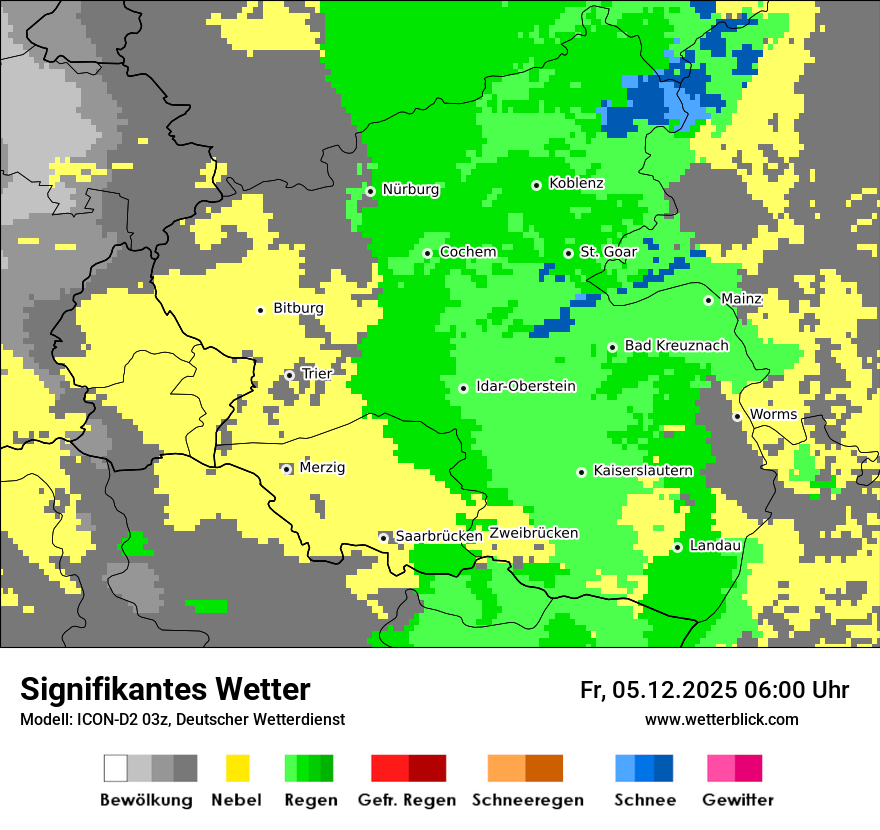 Modellkarten Signifikantes Wetter