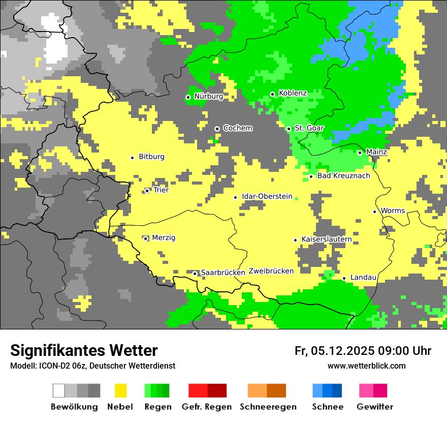 Modellkarten Signifikantes Wetter