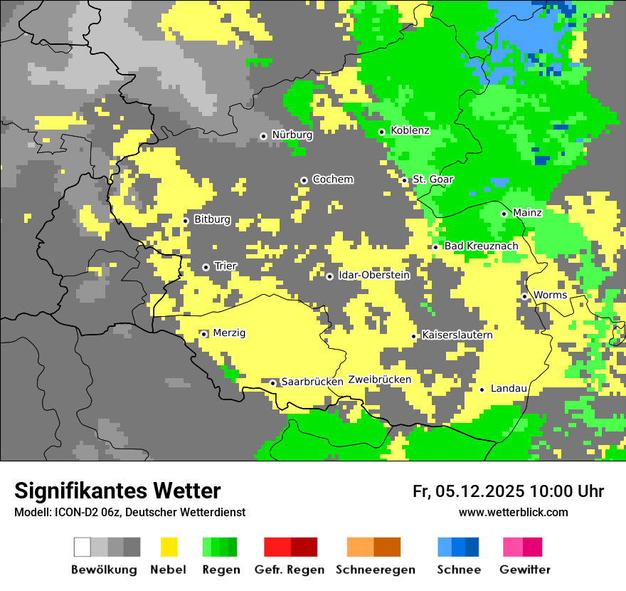 Modellkarten Signifikantes Wetter