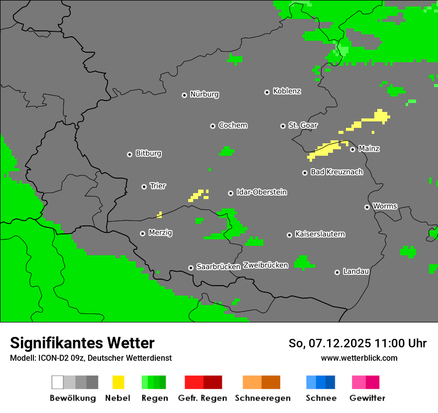 Modellkarten Signifikantes Wetter