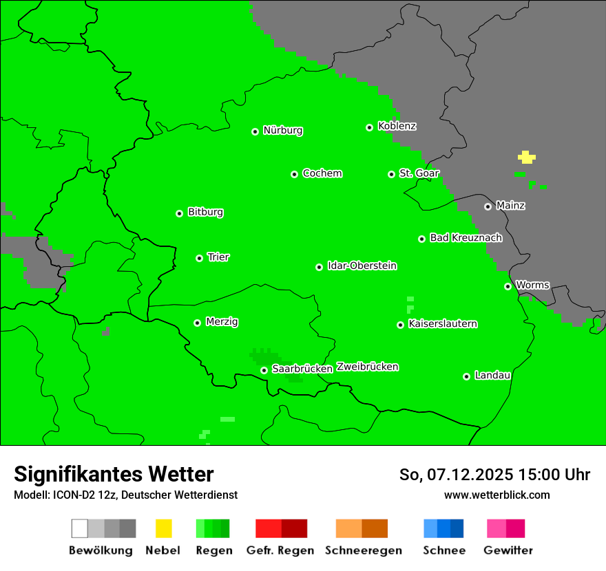 Modellkarten Signifikantes Wetter