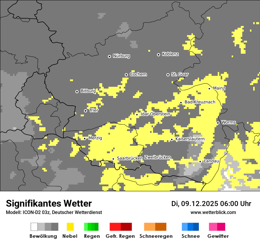 Modellkarten Signifikantes Wetter