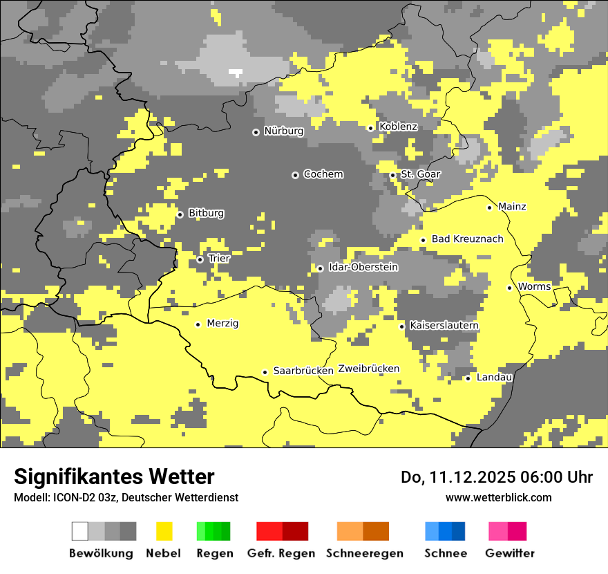 Modellkarten Signifikantes Wetter