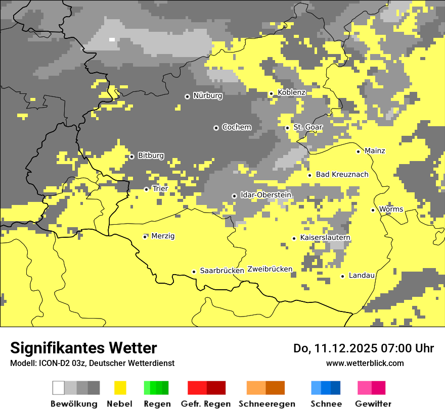 Modellkarten Signifikantes Wetter