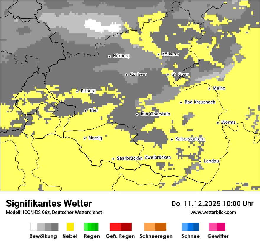Modellkarten Signifikantes Wetter
