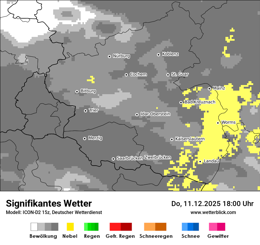 Modellkarten Signifikantes Wetter