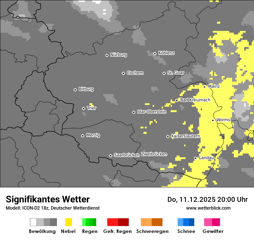 Modellkarten Signifikantes Wetter