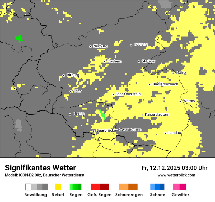 Modellkarten Signifikantes Wetter