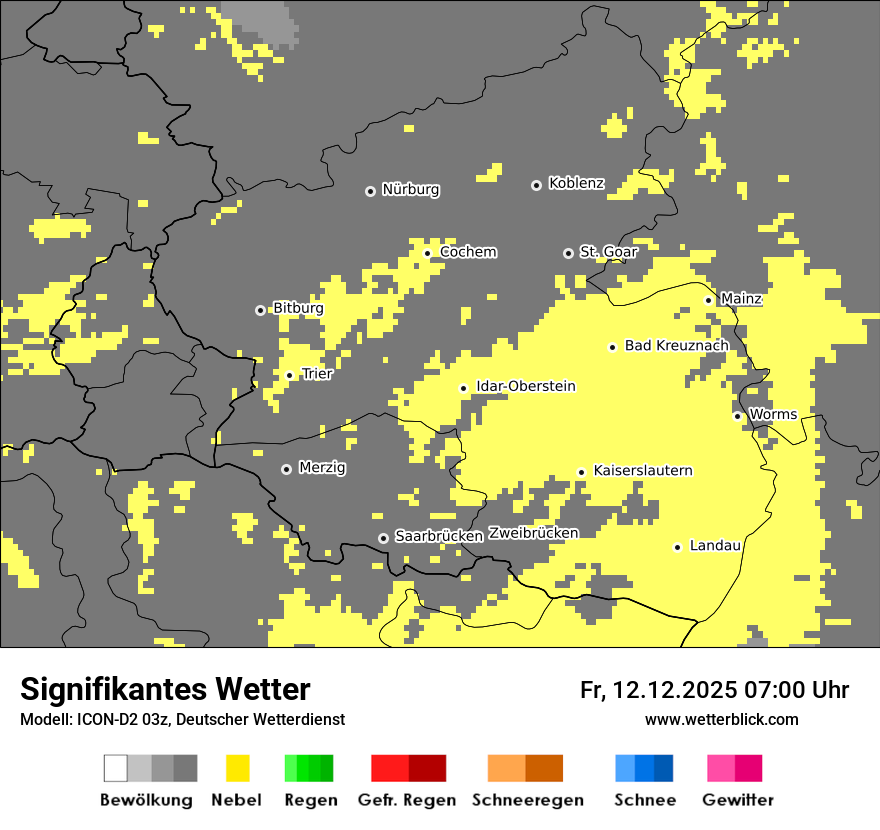 Modellkarten Signifikantes Wetter
