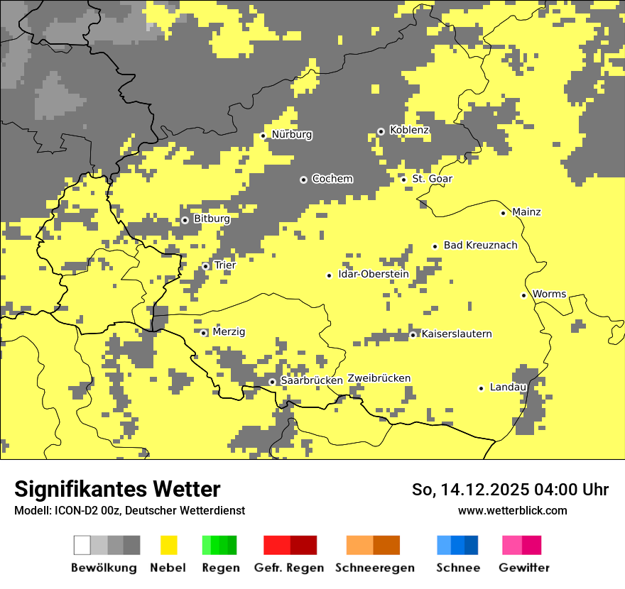 Modellkarten Signifikantes Wetter
