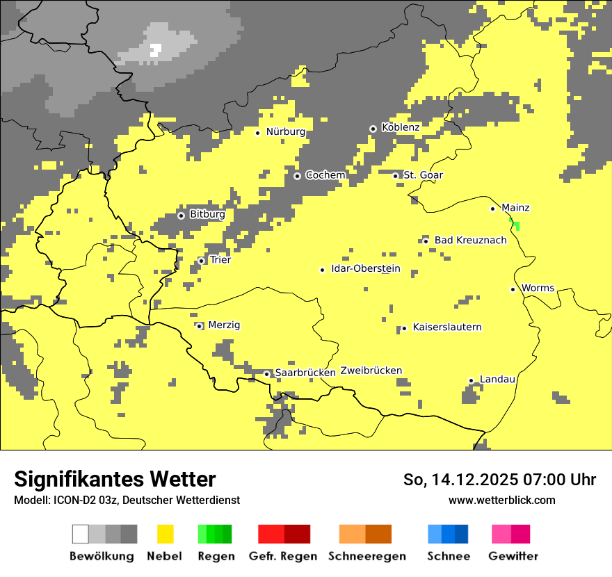 Modellkarten Signifikantes Wetter