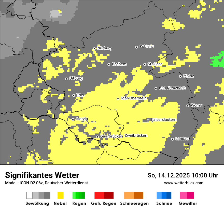 Modellkarten Signifikantes Wetter