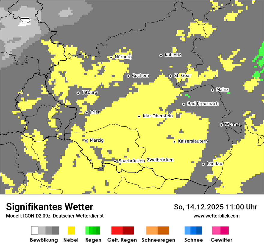 Modellkarten Signifikantes Wetter