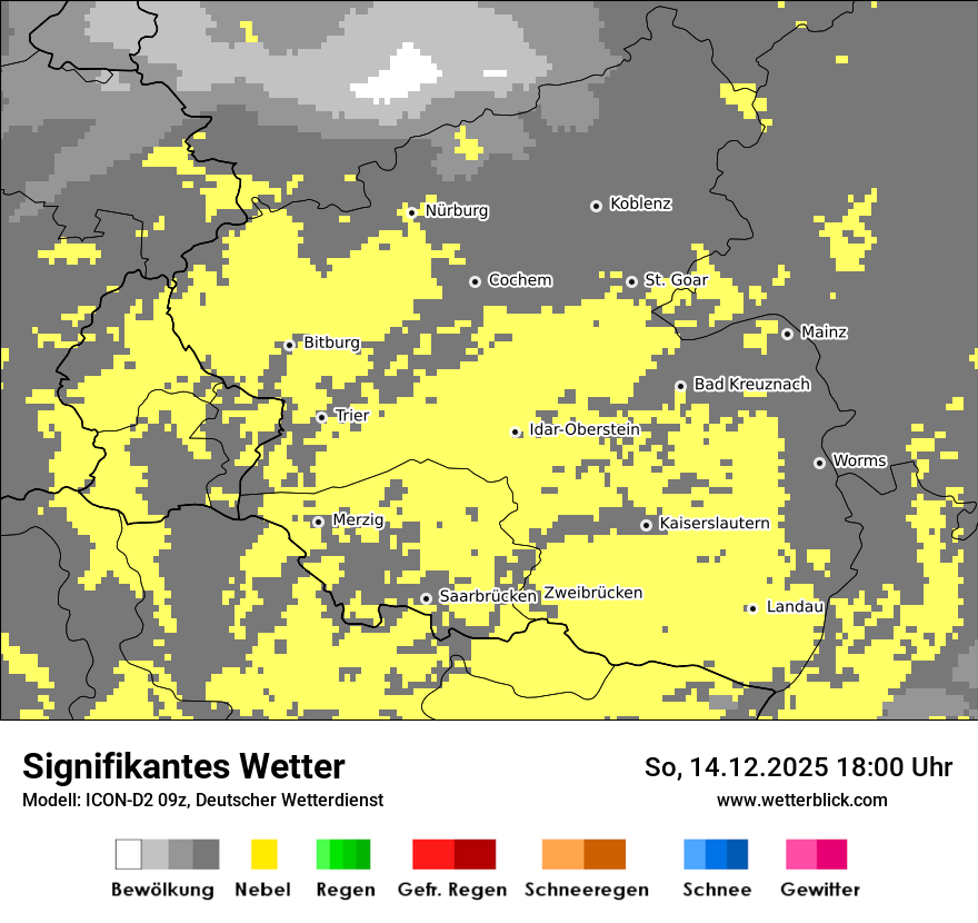 Modellkarten Signifikantes Wetter