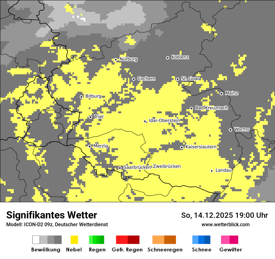 Modellkarten Signifikantes Wetter