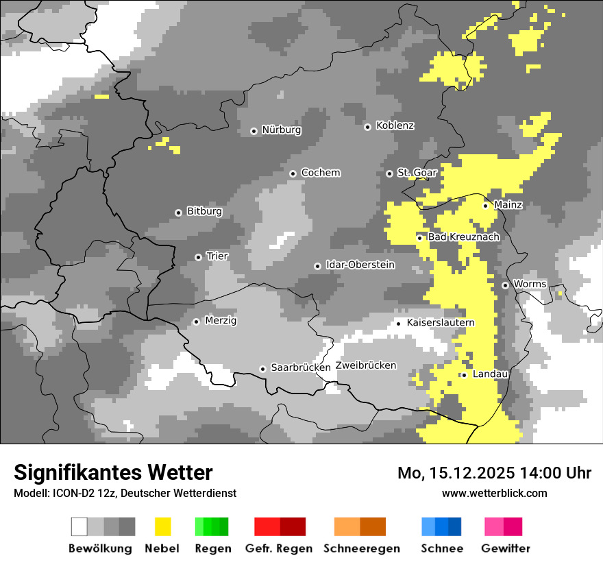 Modellkarten Signifikantes Wetter