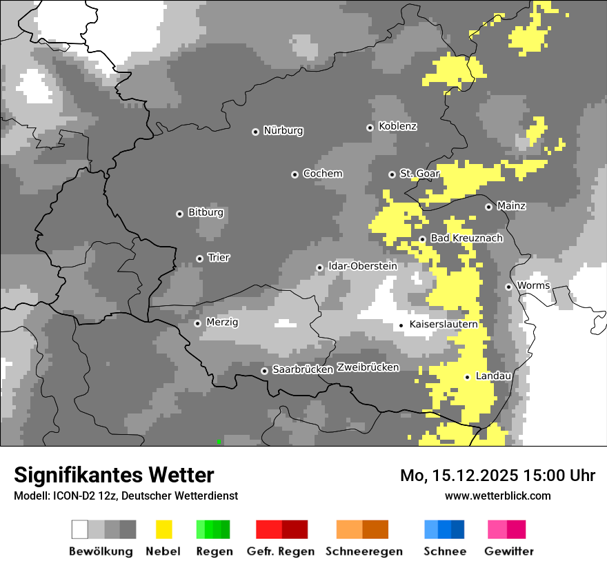 Modellkarten Signifikantes Wetter