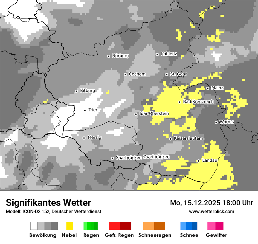 Modellkarten Signifikantes Wetter