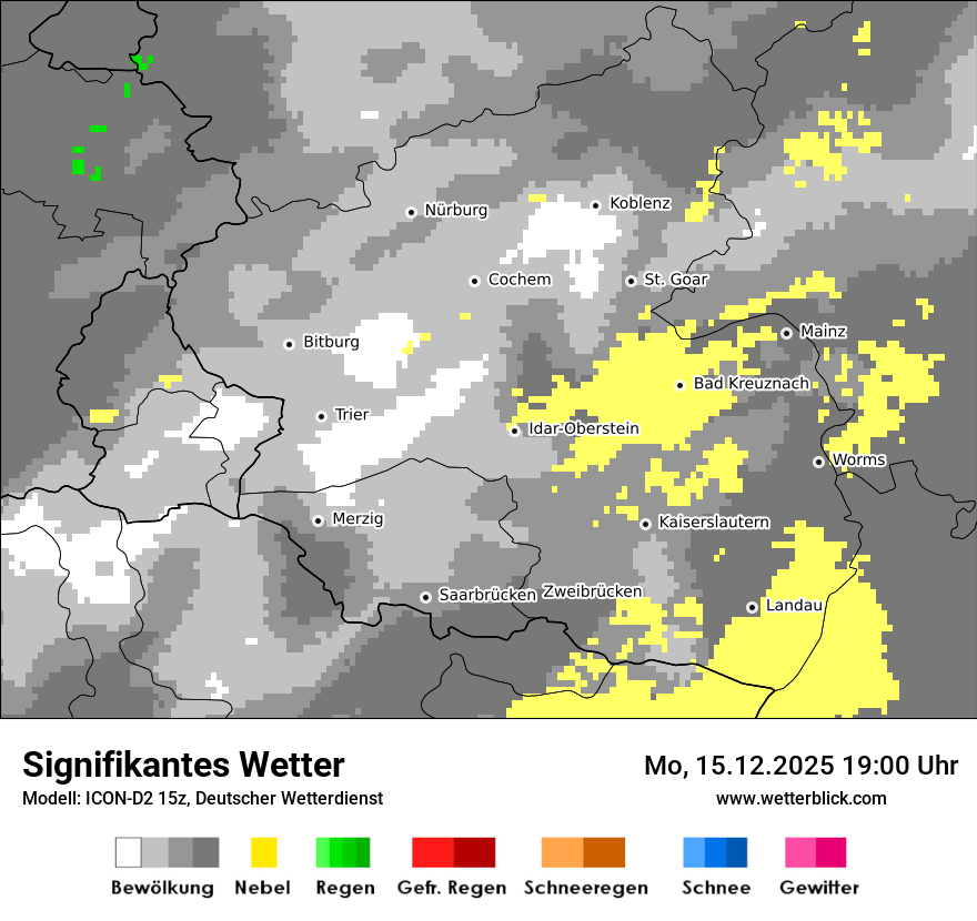 Modellkarten Signifikantes Wetter