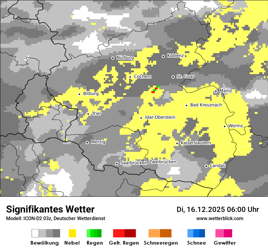 Modellkarten Signifikantes Wetter
