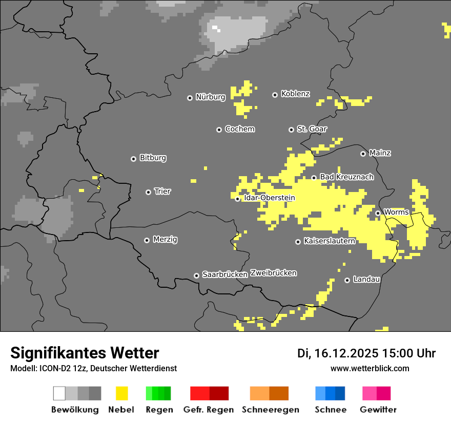 Modellkarten Signifikantes Wetter