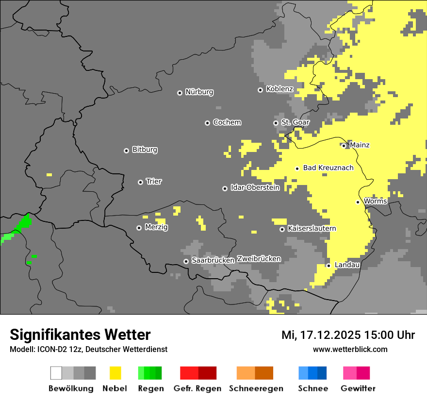 Modellkarten Signifikantes Wetter