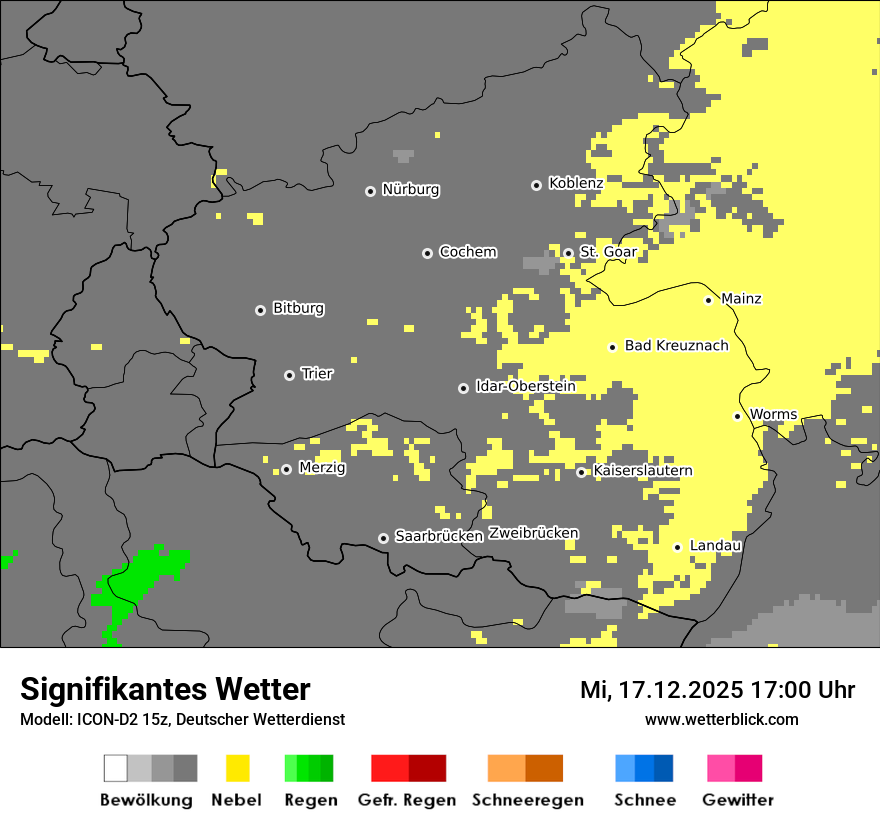 Modellkarten Signifikantes Wetter