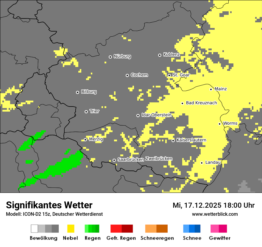 Modellkarten Signifikantes Wetter