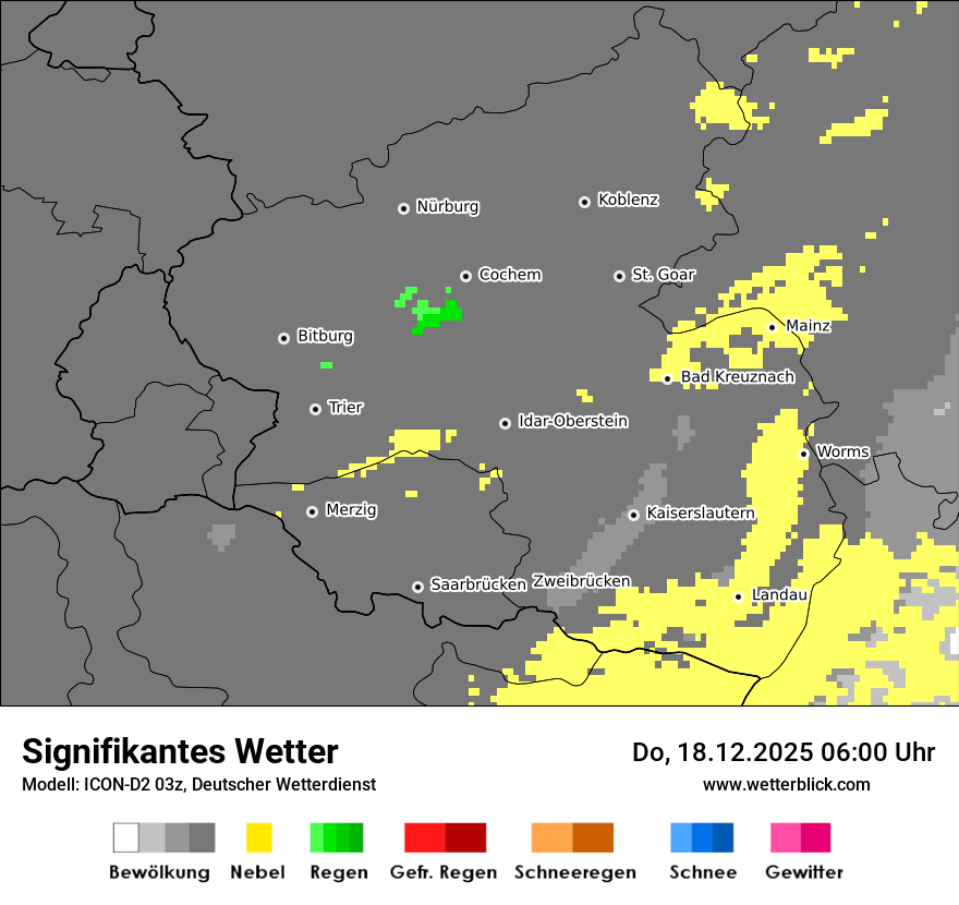 Modellkarten Signifikantes Wetter