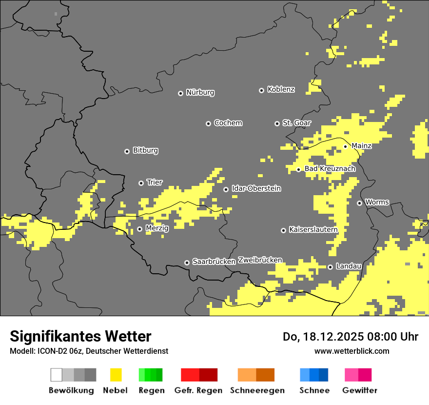 Modellkarten Signifikantes Wetter