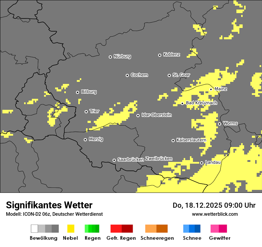 Modellkarten Signifikantes Wetter