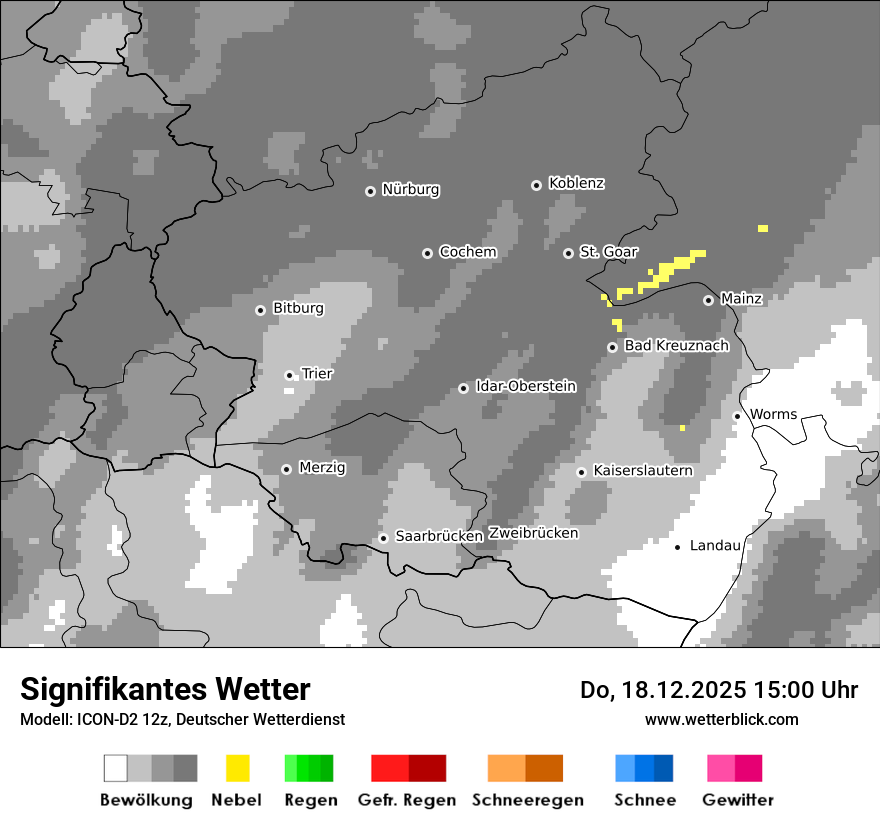 Modellkarten Signifikantes Wetter