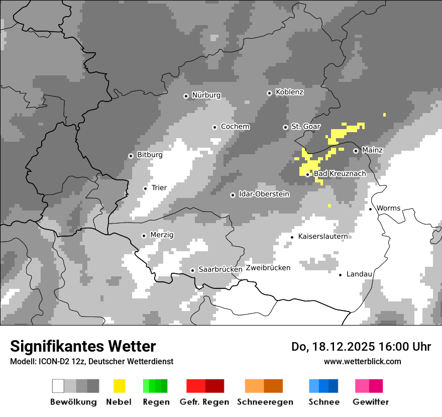 Modellkarten Signifikantes Wetter