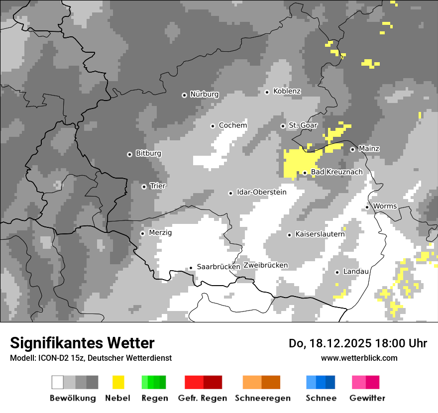 Modellkarten Signifikantes Wetter