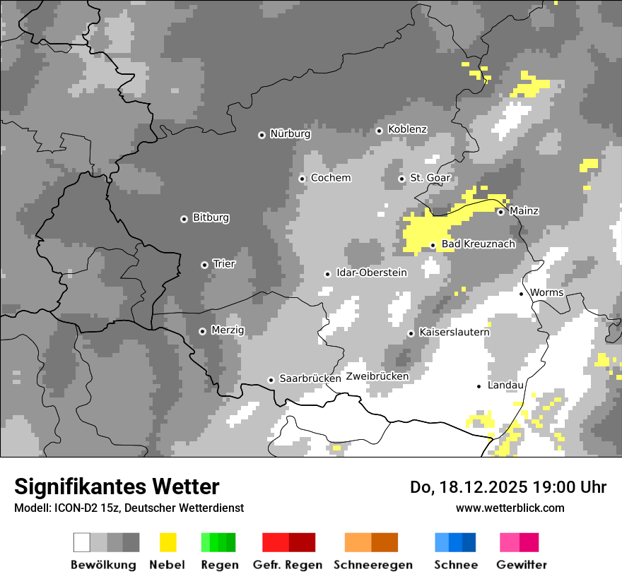 Modellkarten Signifikantes Wetter