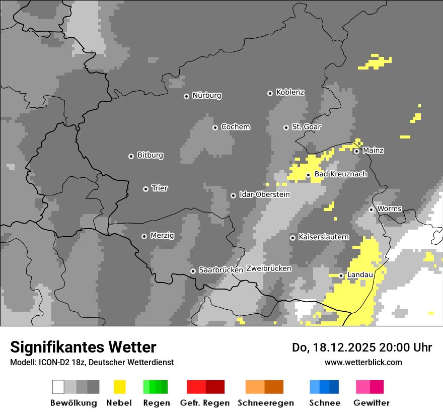 Modellkarten Signifikantes Wetter