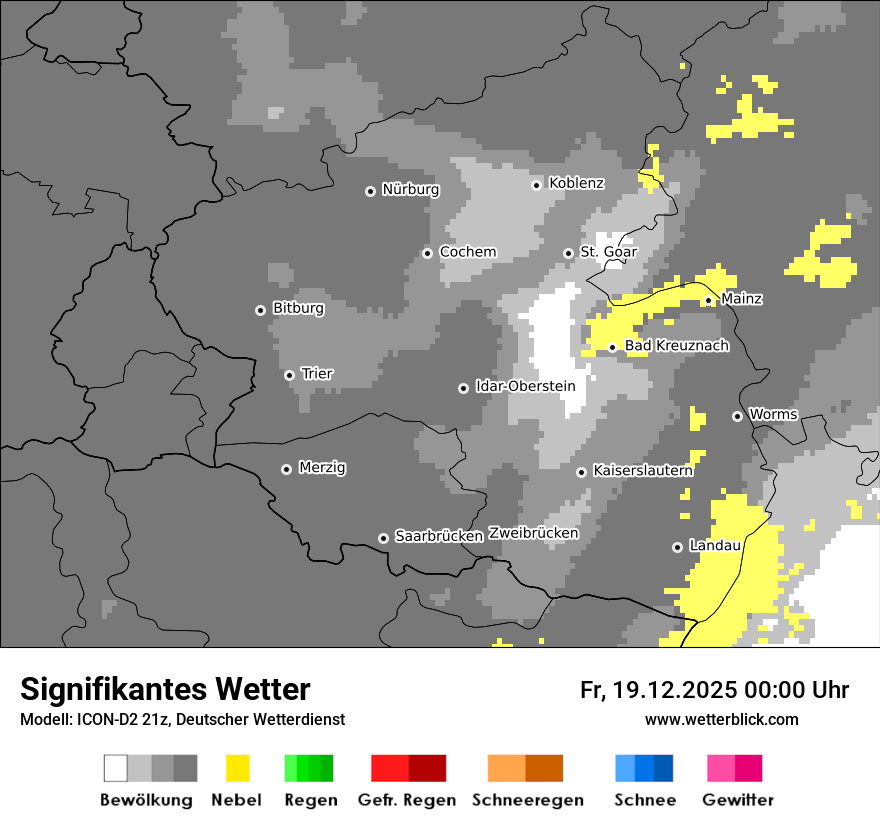 Modellkarten Signifikantes Wetter