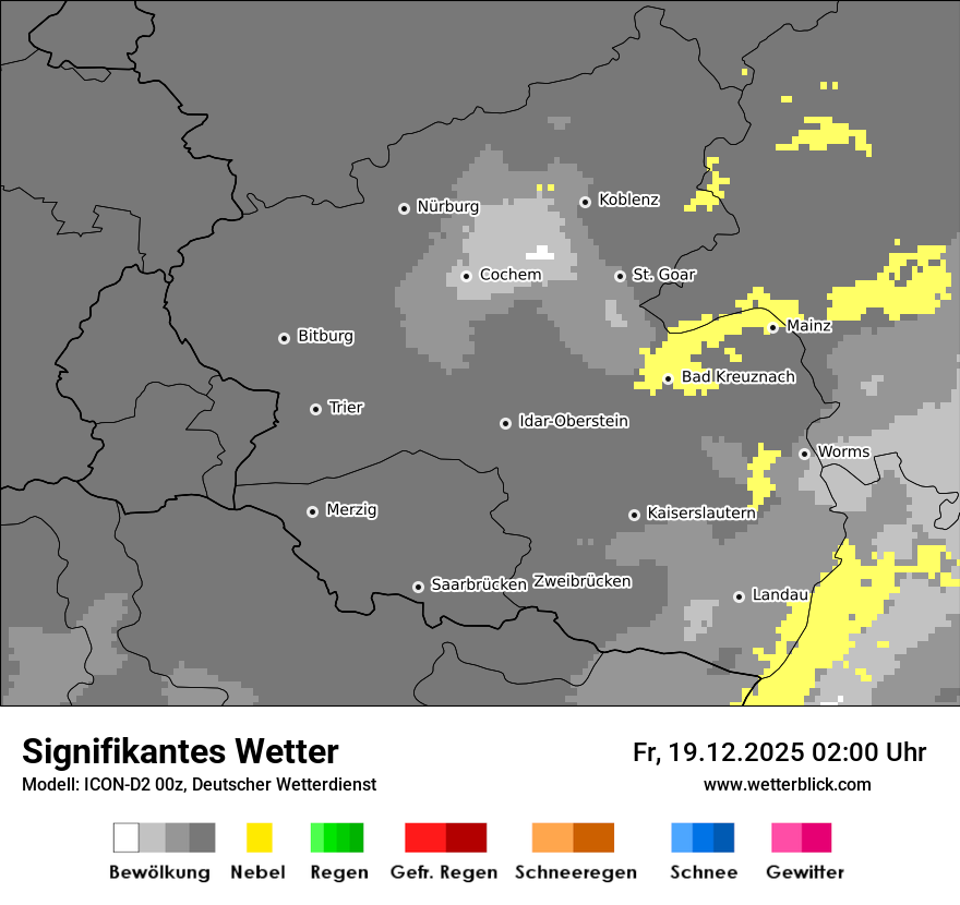 Modellkarten Signifikantes Wetter